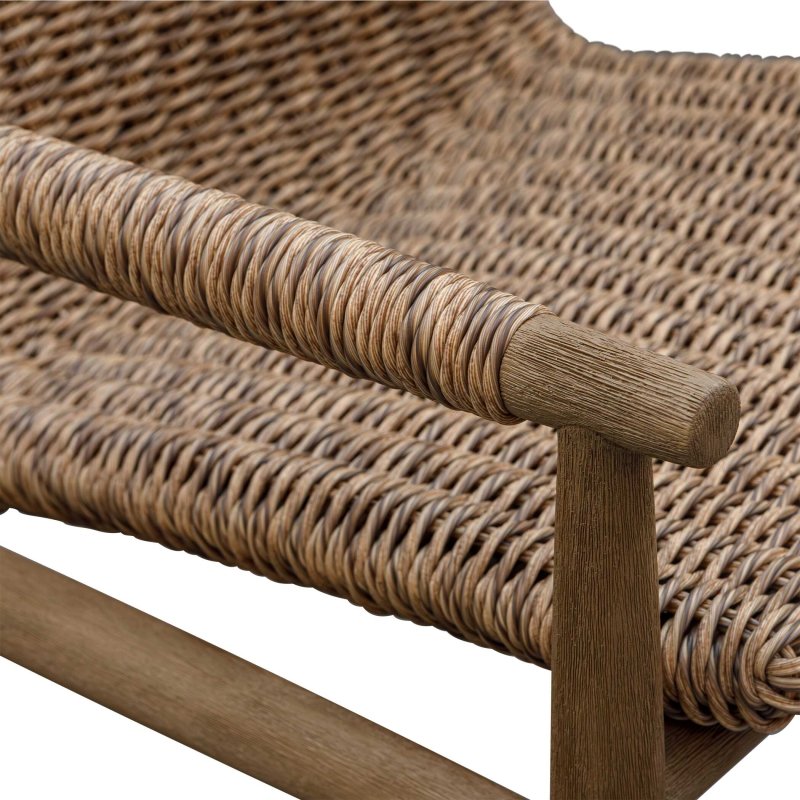 Sumba Golden Flax Outdoor Lounge Chair - Chairs