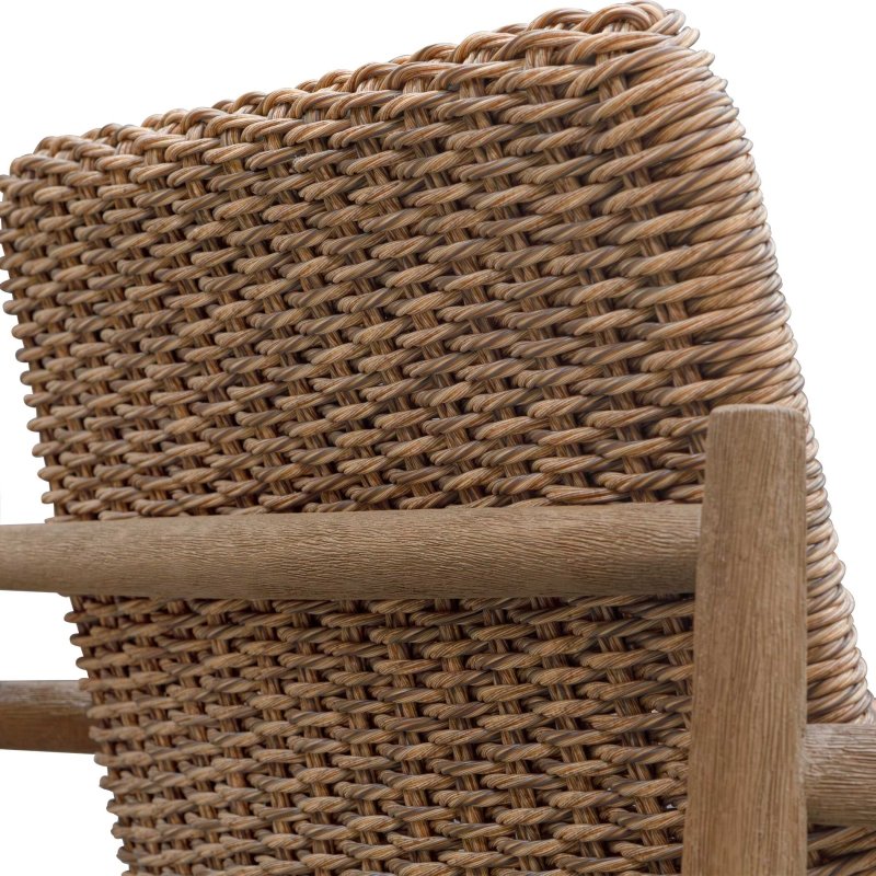 Sumba Golden Flax Outdoor Lounge Chair - Chairs