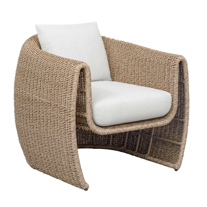 Tropic Golden Flax Outdoor Lounge Chair - Chairs