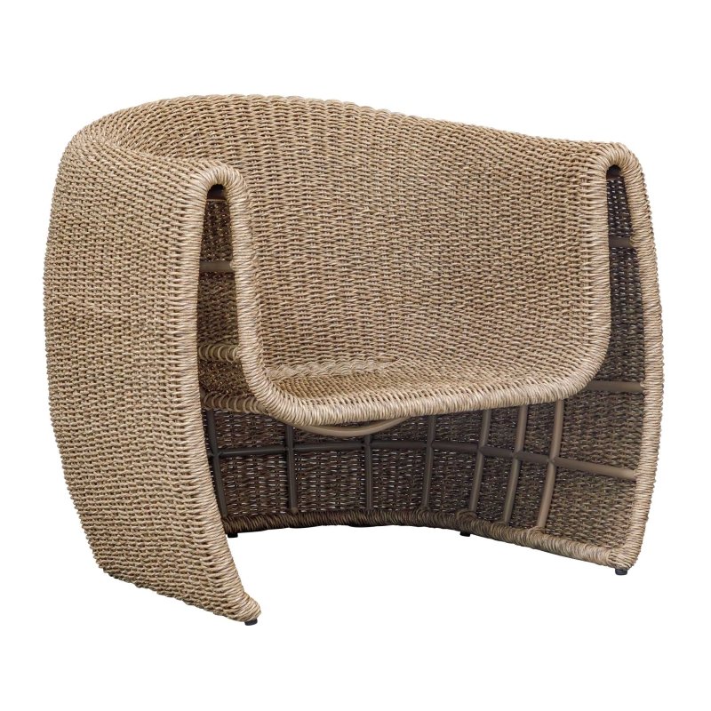 Tropic Golden Flax Outdoor Lounge Chair - Chairs