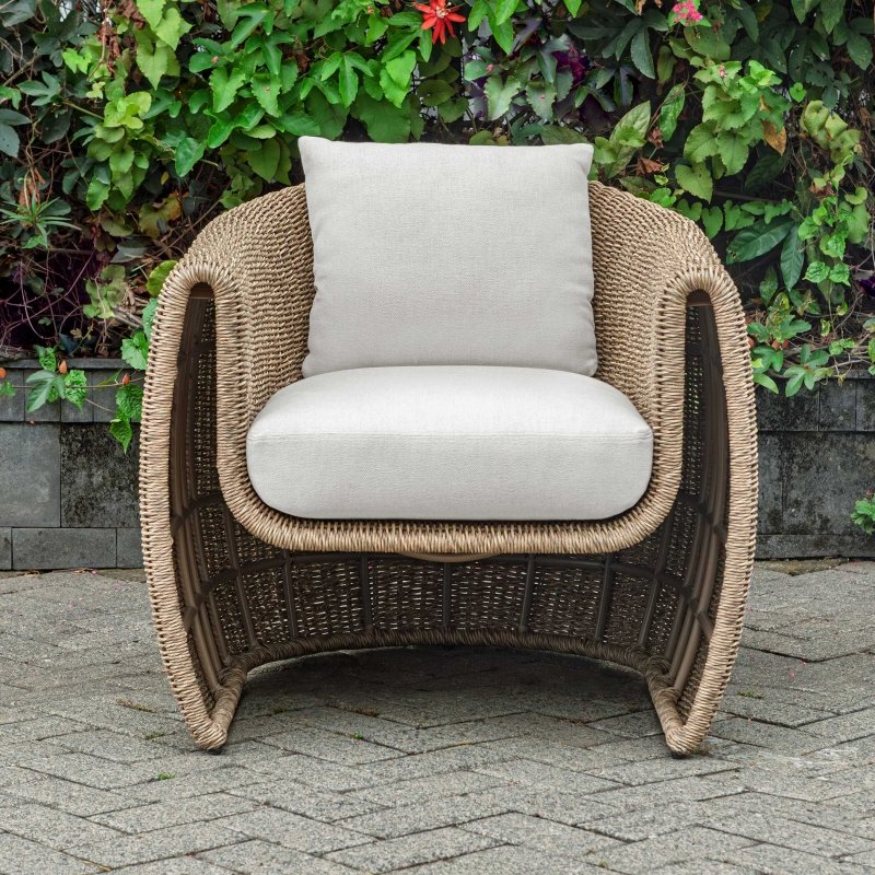 Tropic Golden Flax Outdoor Lounge Chair - Chairs