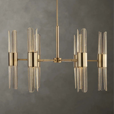 Cret 12 Light Modern Chandelier - Uttermost - Chandeliers by Modest Hut