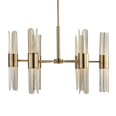Cret 12 Light Modern Chandelier - Uttermost - Chandeliers by Modest Hut