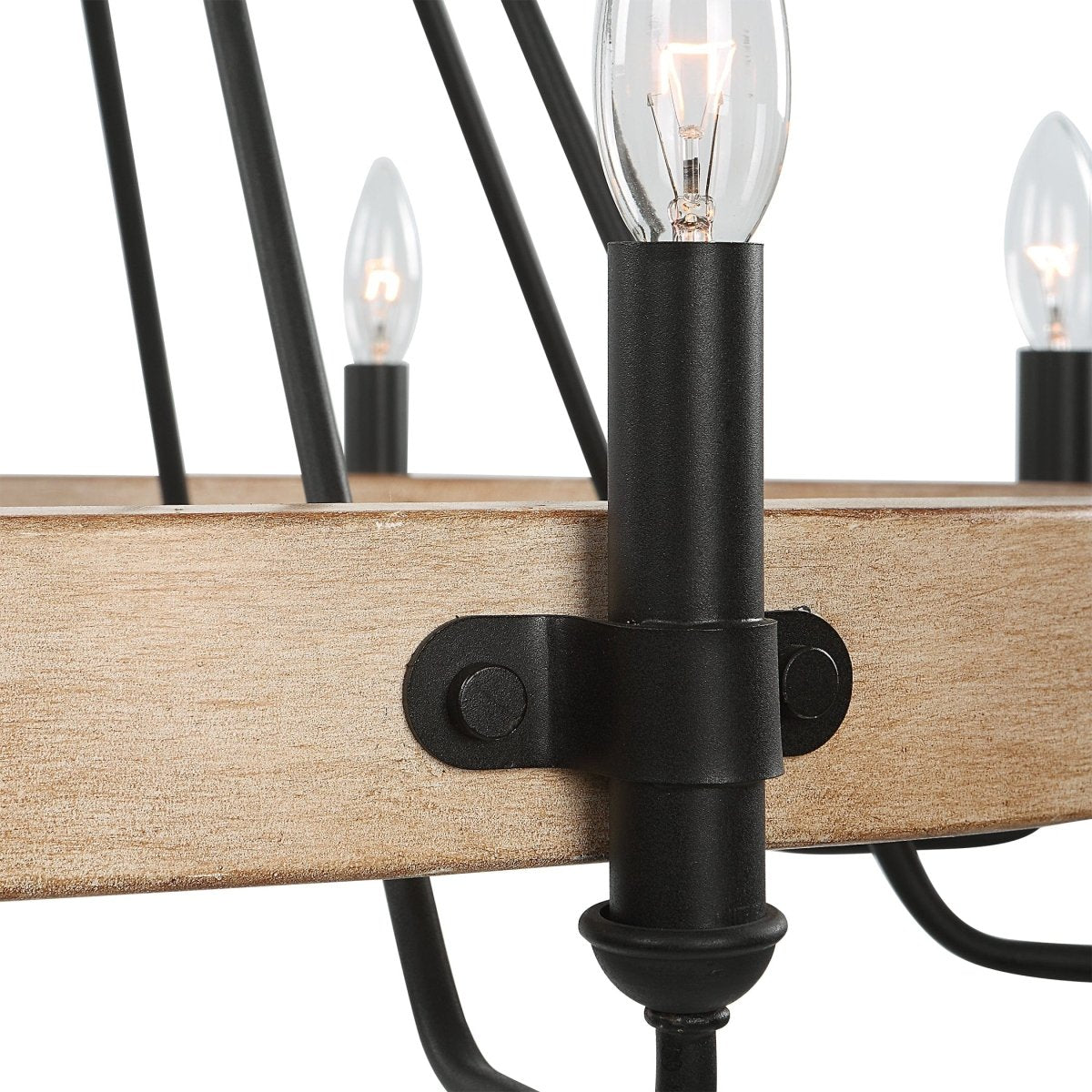 Deschutes 8 Light Farmhouse Chandelier - Uttermost - Chandeliers by Modest Hut