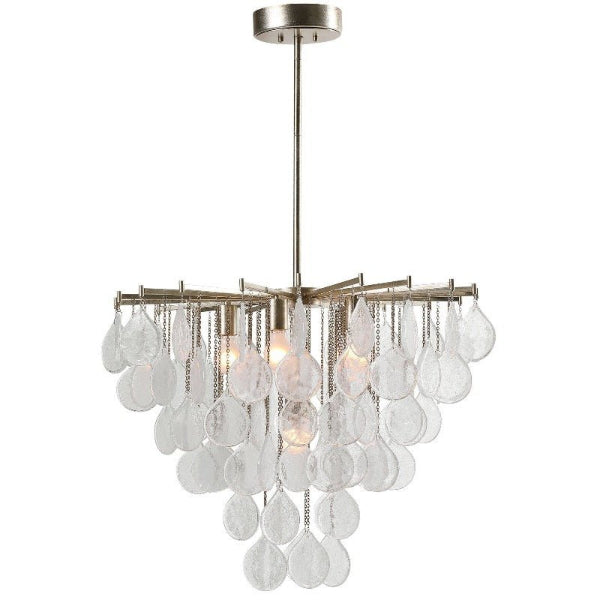 Goccia Tear Drop Chandelier, 6 Lt. - Uttermost - Chandeliers by Modest Hut