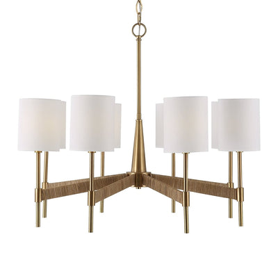 Lautoka Rattan 8 Light Chandelier - Uttermost - Chandeliers by Modest Hut