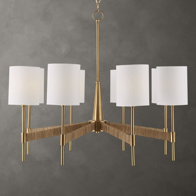 Lautoka Rattan 8 Light Chandelier - Uttermost - Chandeliers by Modest Hut