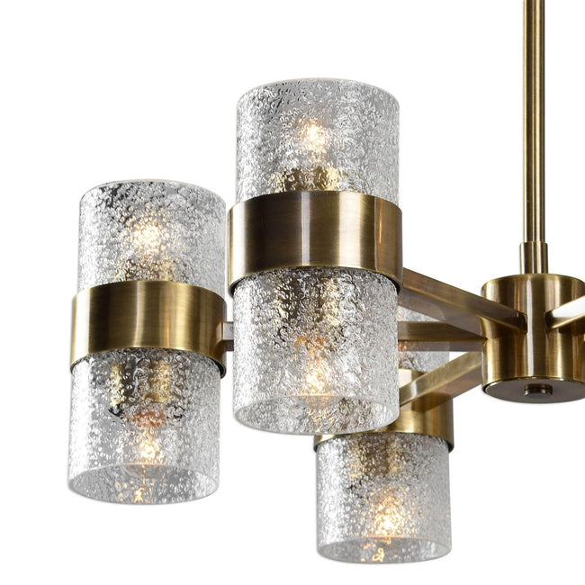 Marinotier Brass Chandelier - Uttermost - Chandeliers by Modest Hut