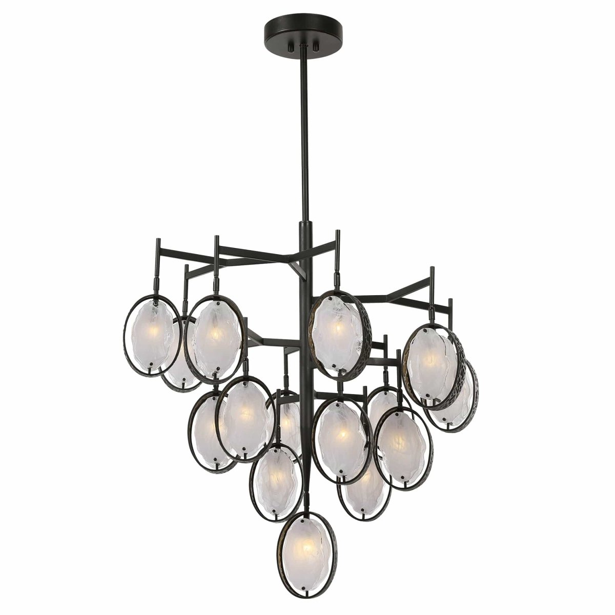 Maxine Midcentury Chandelier, 15 Lt - Uttermost - Chandeliers by Modest Hut