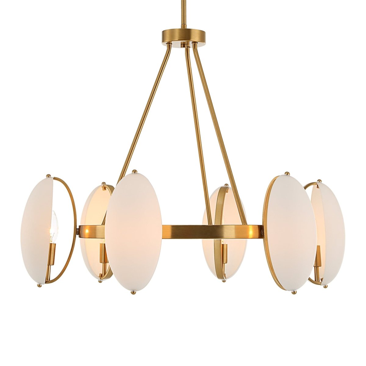 Oviform 6 Light Round Chandelier - Uttermost - Chandeliers by Modest Hut