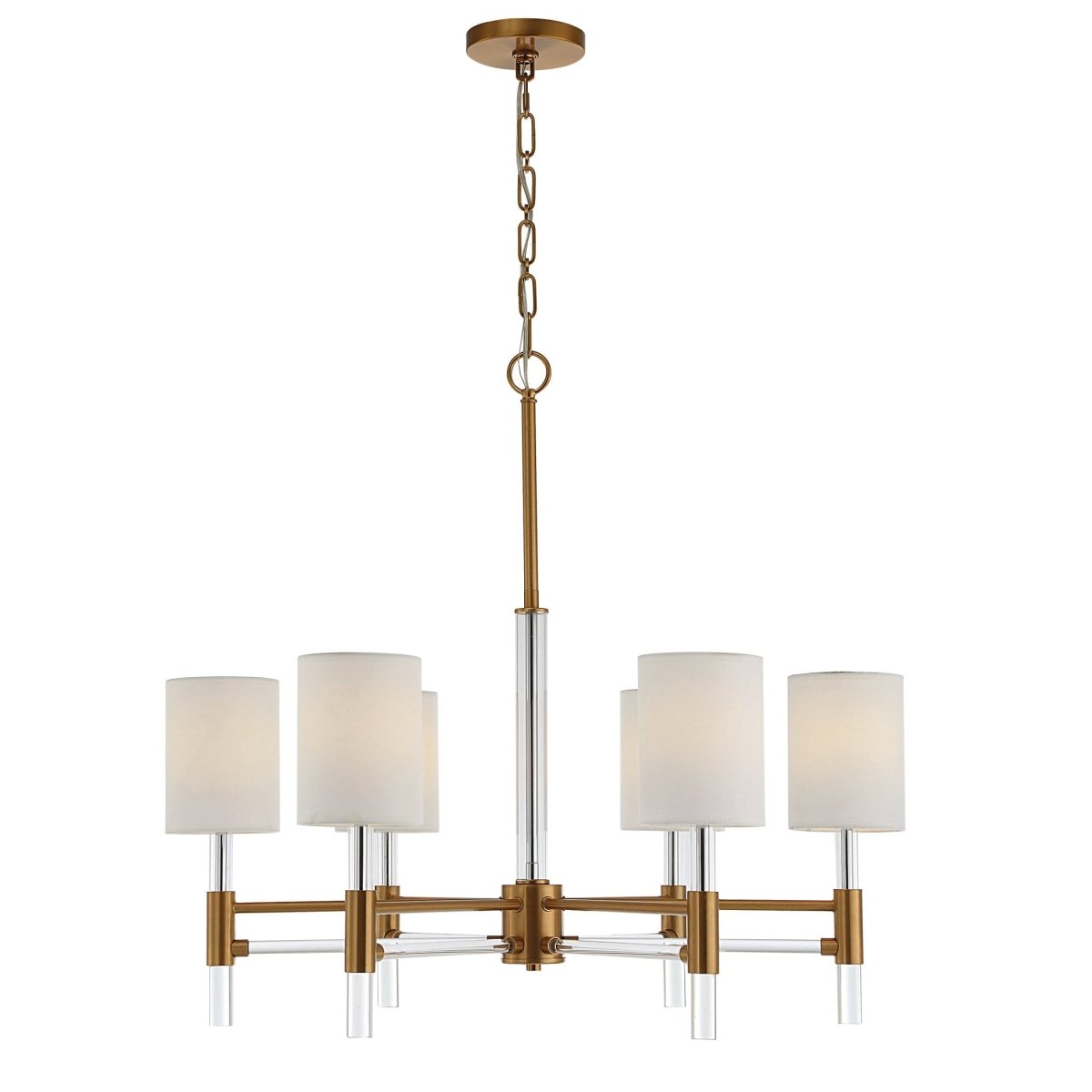 Welkin 6 Light Modern Chandelier - Uttermost - Chandeliers by Modest Hut