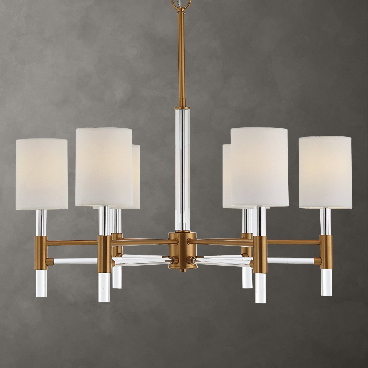 Welkin 6 Light Modern Chandelier - Uttermost - Chandeliers by Modest Hut