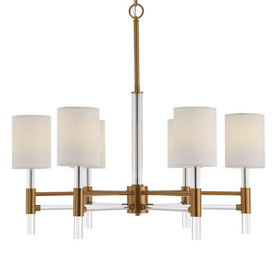 Welkin 6 Light Modern Chandelier - Uttermost - Chandeliers by Modest Hut