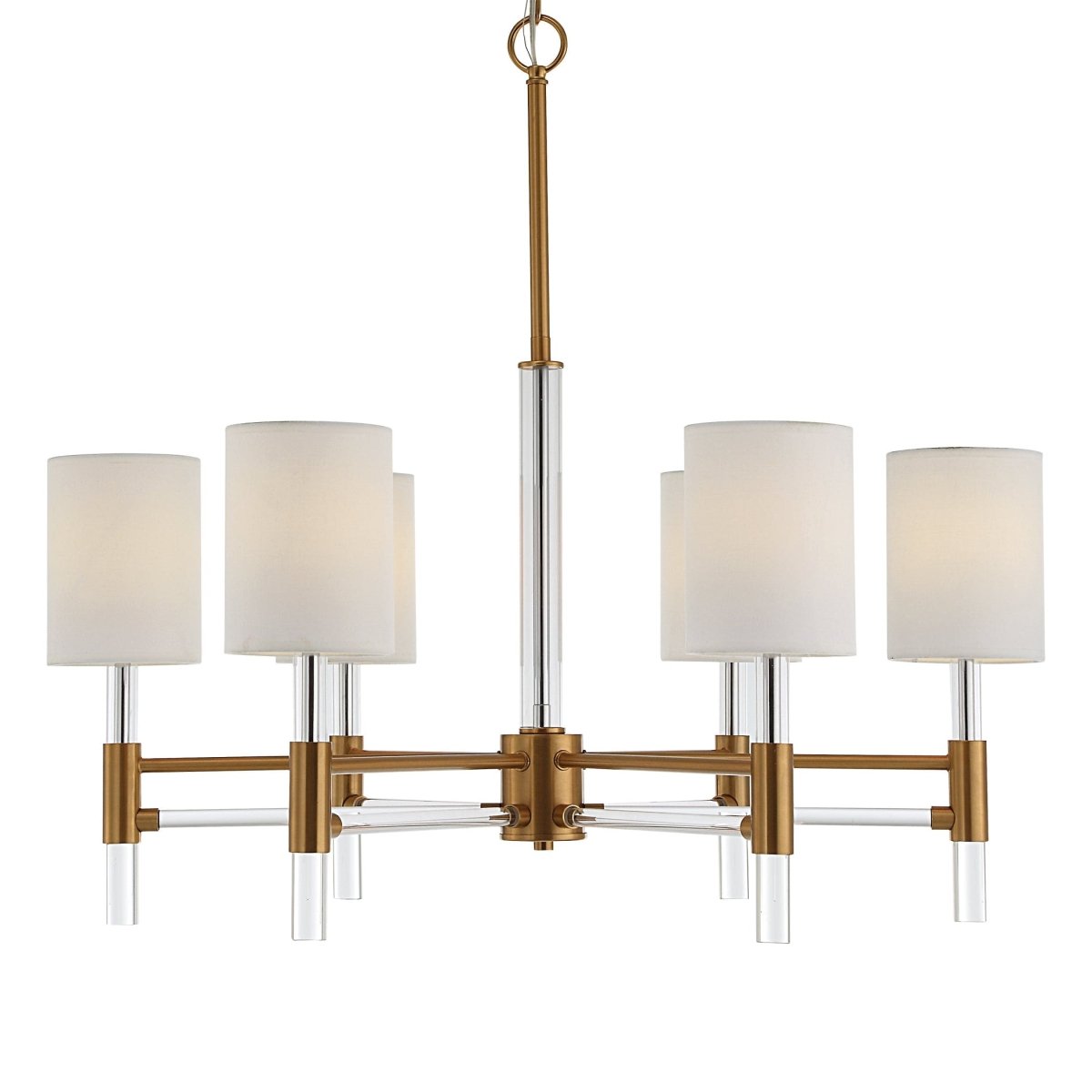 Welkin 6 Light Modern Chandelier - Uttermost - Chandeliers by Modest Hut