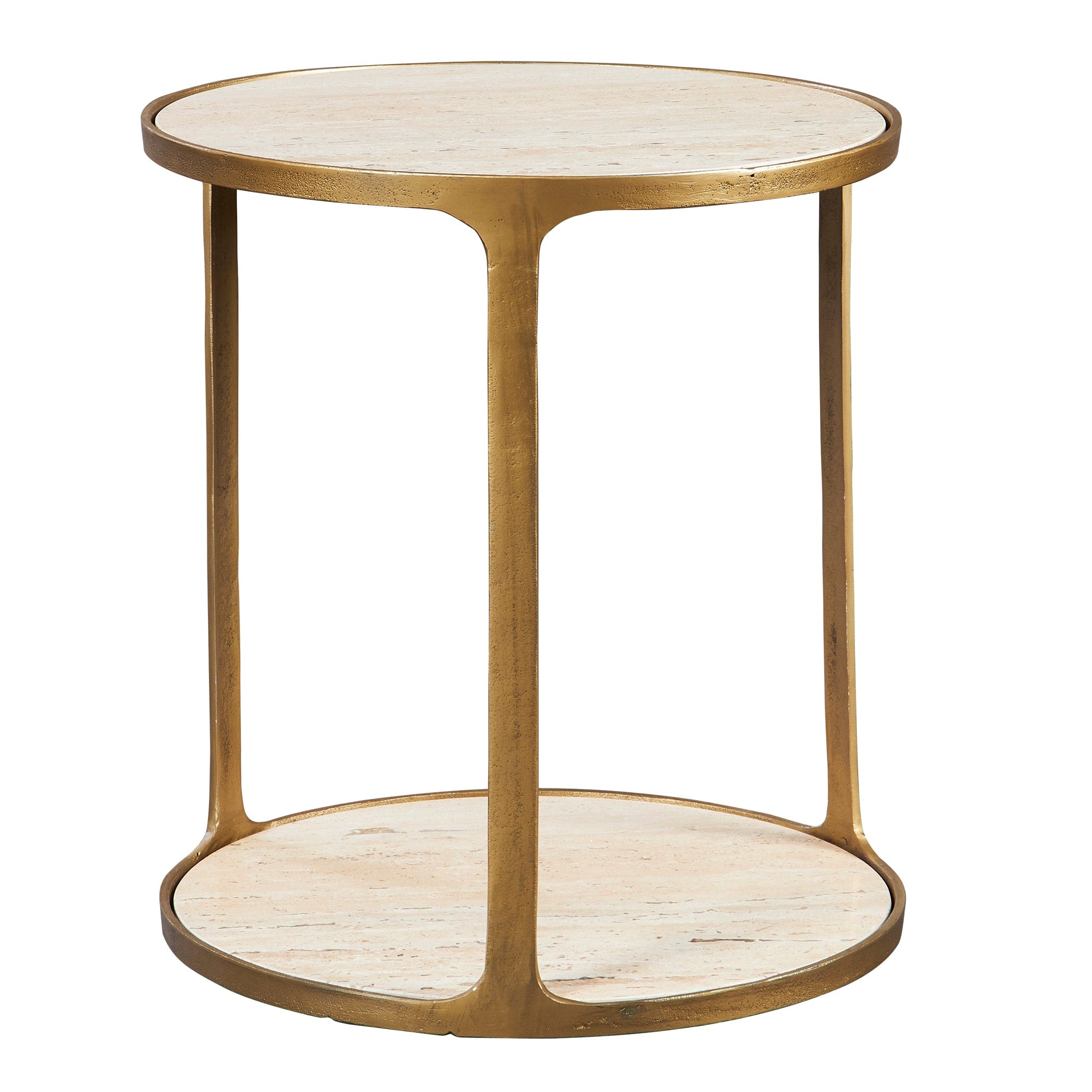 Clench Brass Side Table Uttermost