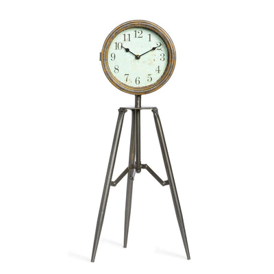 Telescope Tripod Desk Clock - Park Hill - Clocks by Modest Hut
