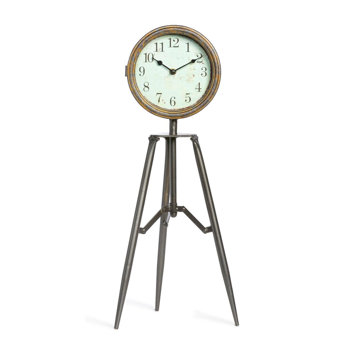 Telescope Tripod Desk Clock - Park Hill - Clocks by Modest Hut