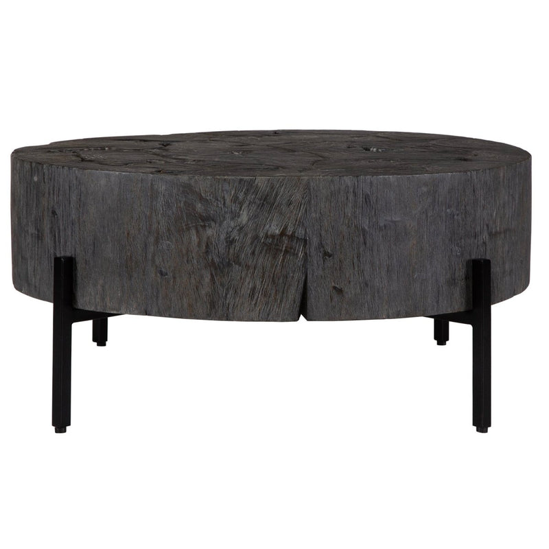 Adjoin Rustic Black Coffee Table - Uttermost - Coffee Tables by Modest Hut