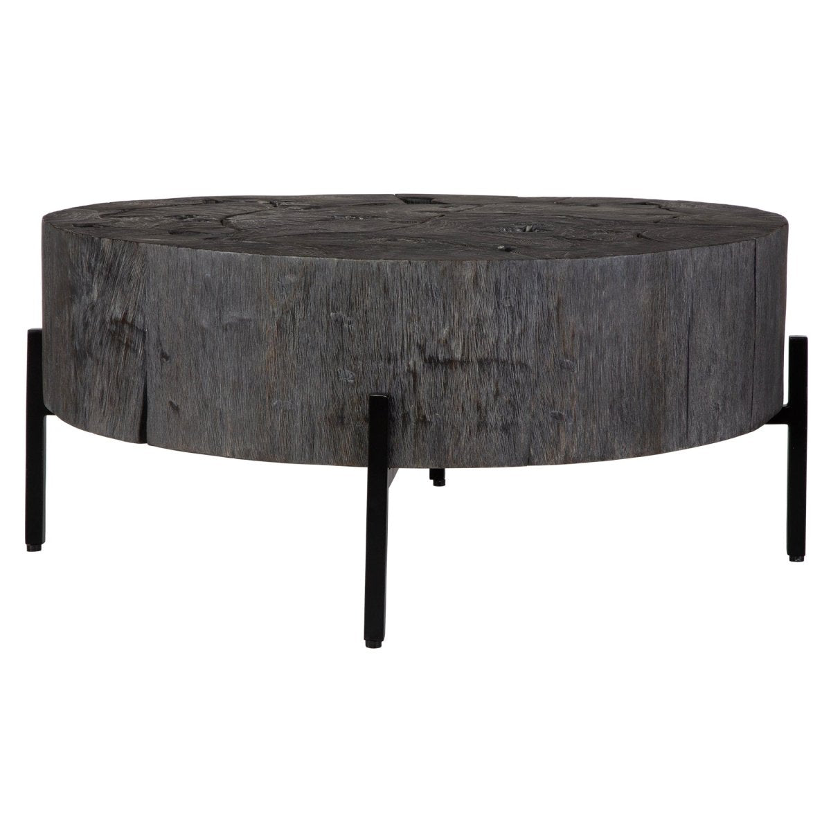 Adjoin Rustic Black Coffee Table - Uttermost - Coffee Tables by Modest Hut