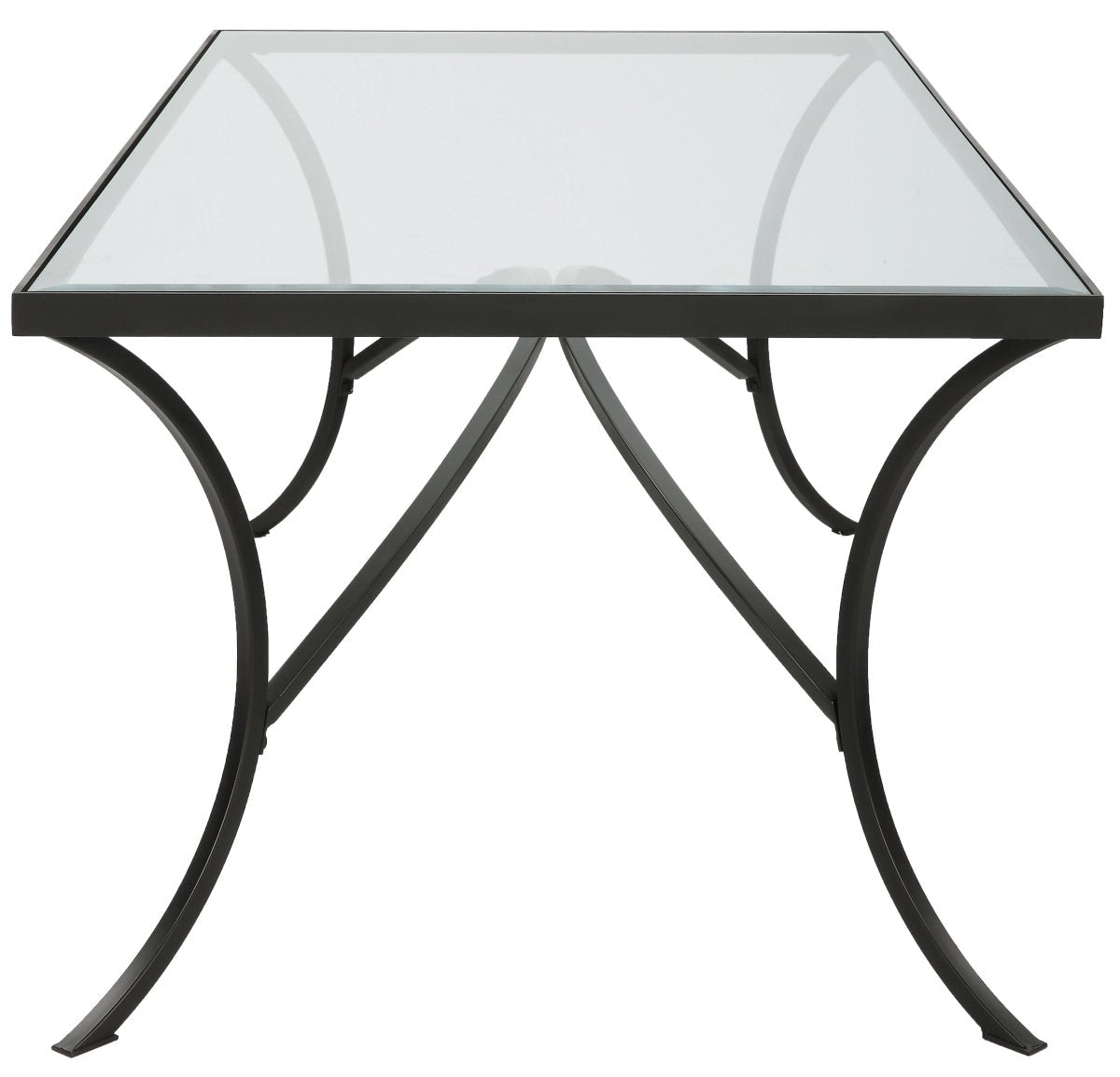 Alayna Black Metal & Glass Coffee Table - Uttermost - Coffee Tables by Modest Hut