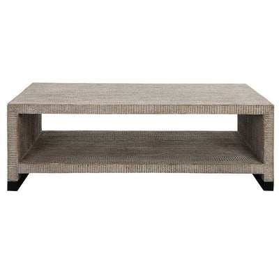 Bosk White Washed Coffee Table - Uttermost - Coffee Tables by Modest Hut