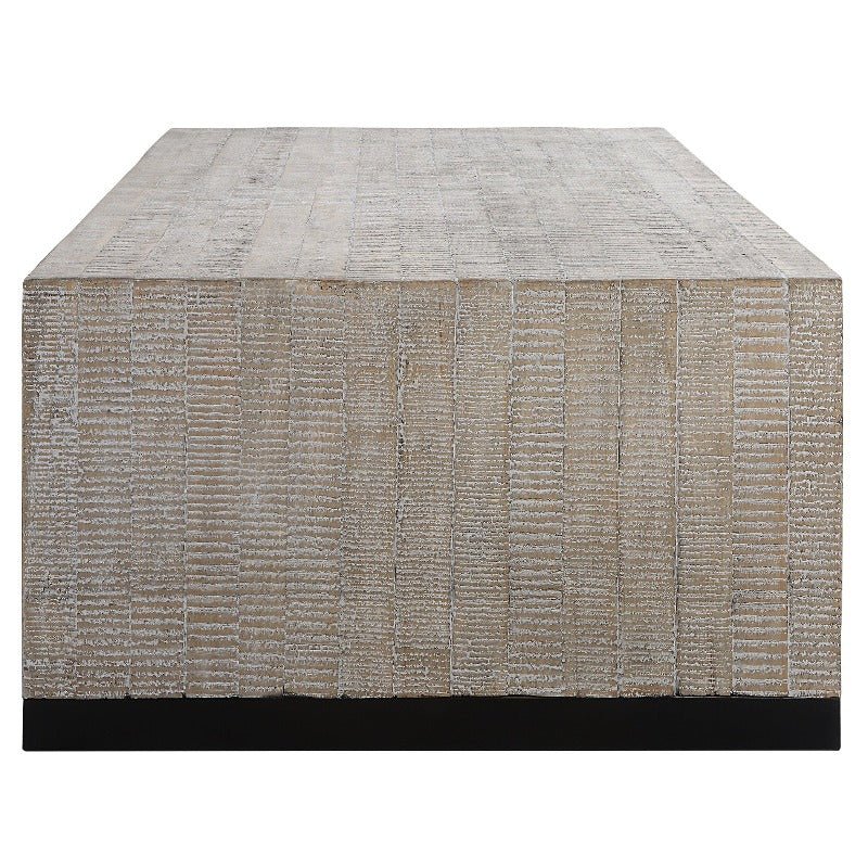 Bosk White Washed Coffee Table - Uttermost - Coffee Tables by Modest Hut