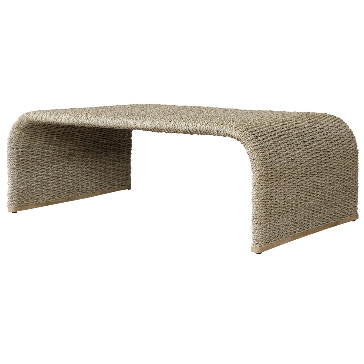 Calabria Woven Seagrass Coffee Table - Uttermost - Coffee Tables by Modest Hut