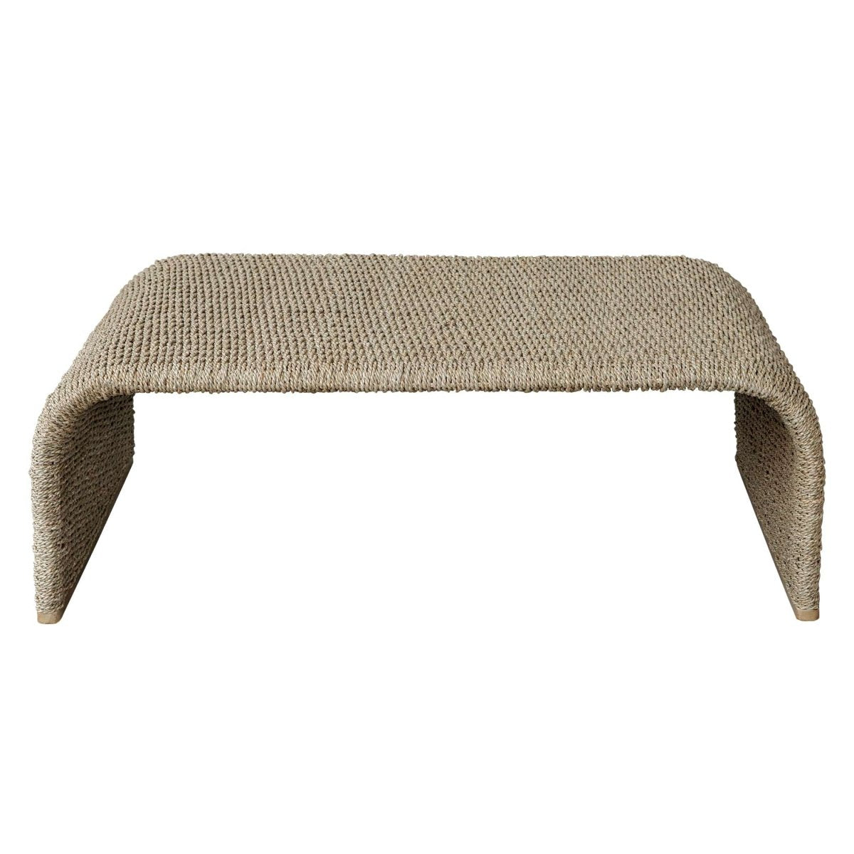 Calabria Woven Seagrass Coffee Table - Uttermost - Coffee Tables by Modest Hut