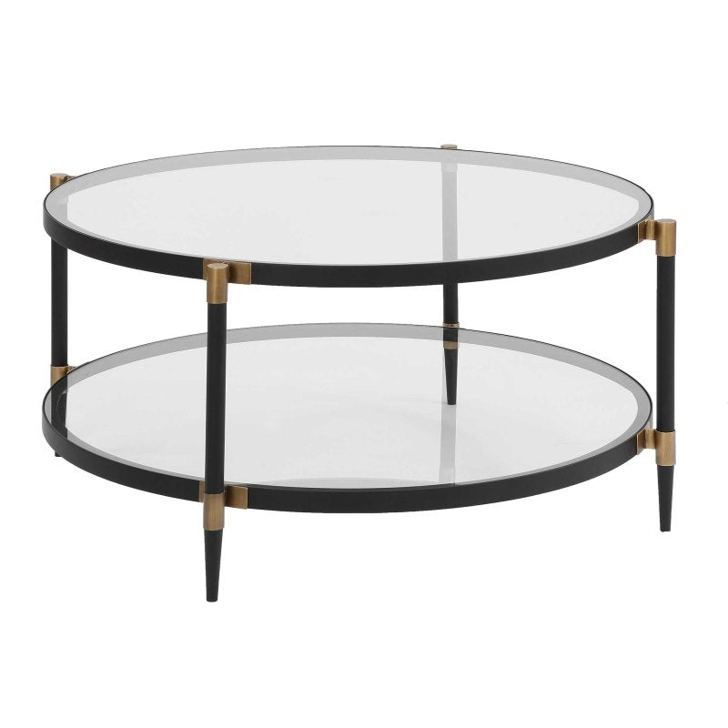 Chadid Round Glass Coffee Table - Coffee Tables