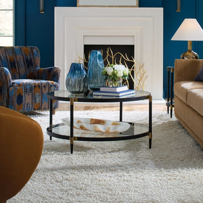 Chadid Round Glass Coffee Table - Coffee Tables