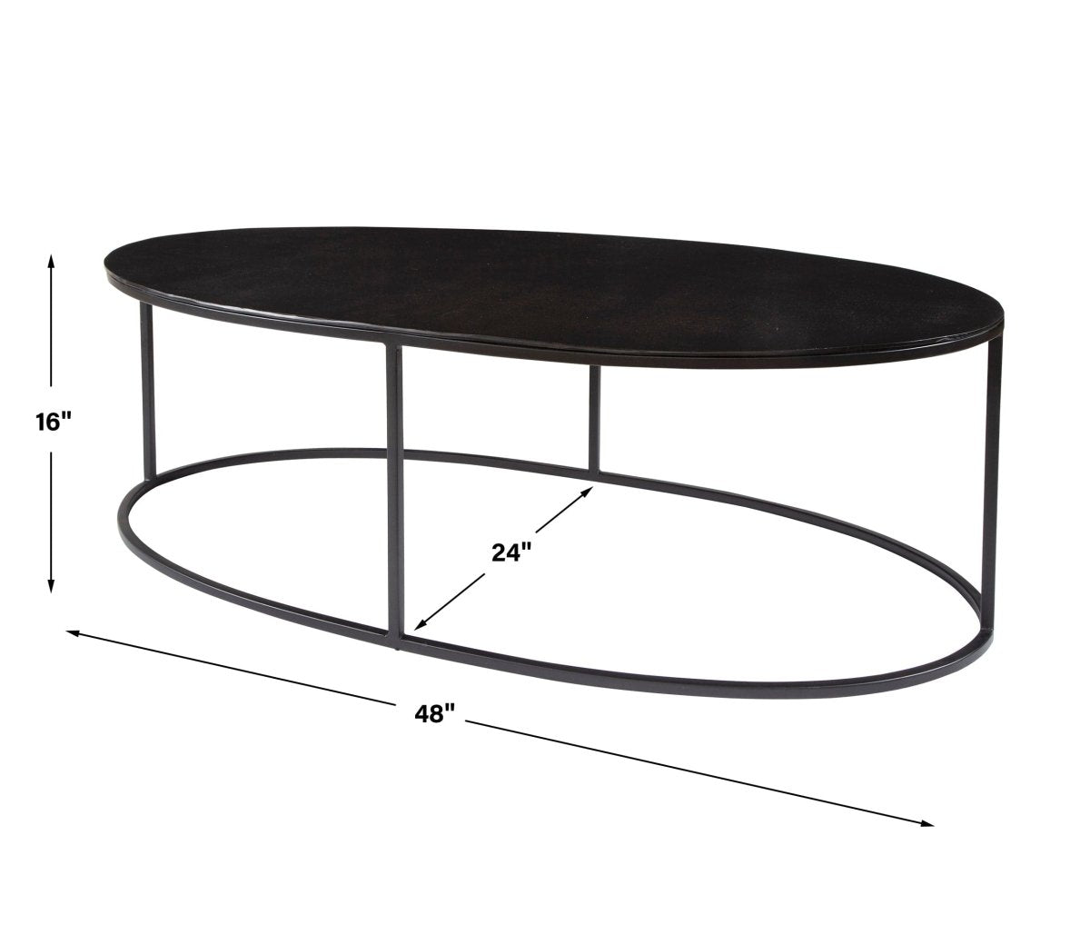 Coreene Oval Coffee Table - Uttermost - Coffee Tables by Modest Hut