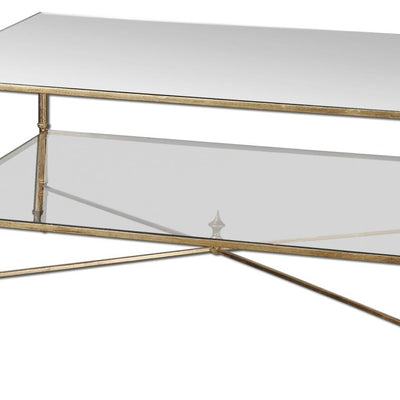 Henzler Mirrored Glass Coffee Table - Uttermost - Coffee Tables by Modest Hut