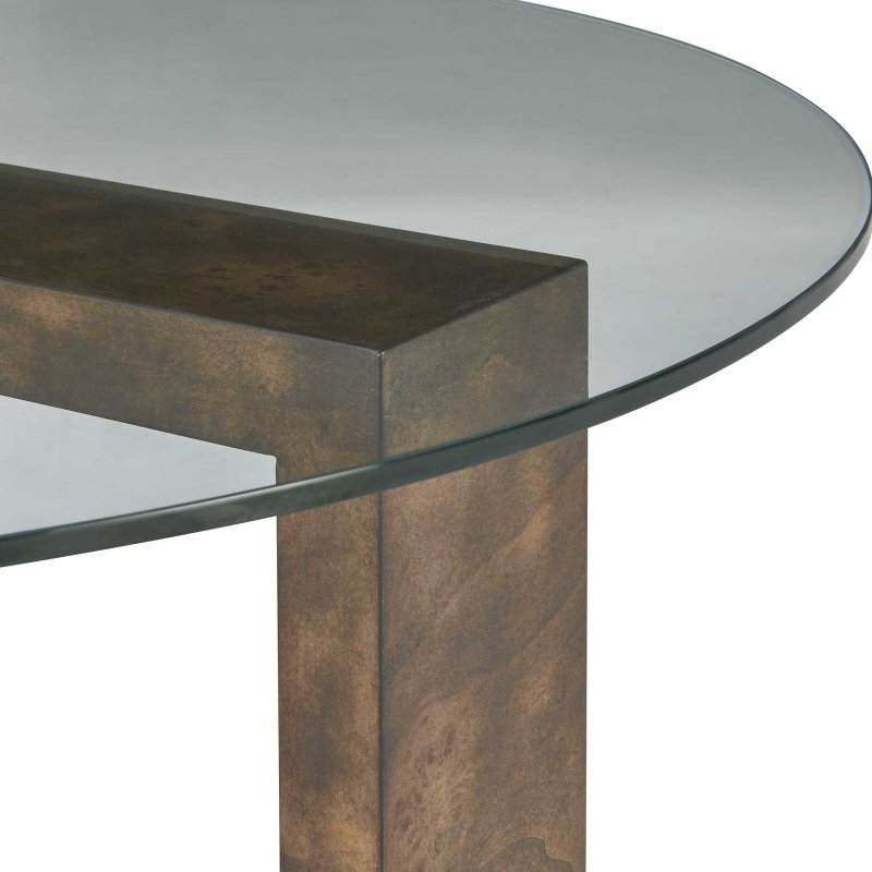 Ignis Round Glass Coffee Table - Coffee Tables