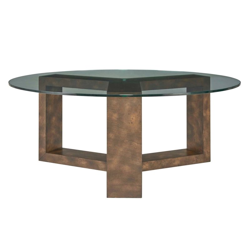 Ignis Round Glass Coffee Table - Coffee Tables