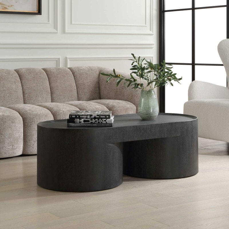 Isbell Black Stained Coffee Table - Coffee Tables