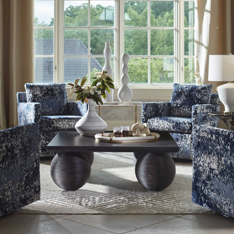 Kasson Sphere Leg Coffee Table - Uttermost - Coffee Tables by Modest Hut