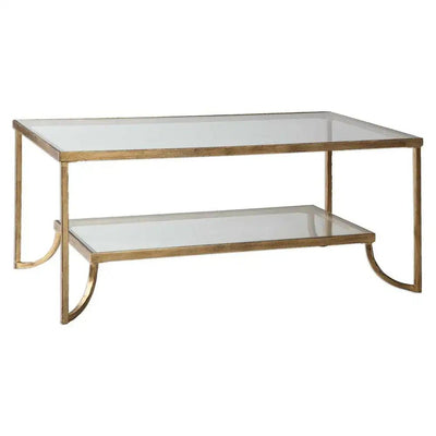Katina Gold Coffee Table - Uttermost - Coffee Tables by Modest Hut