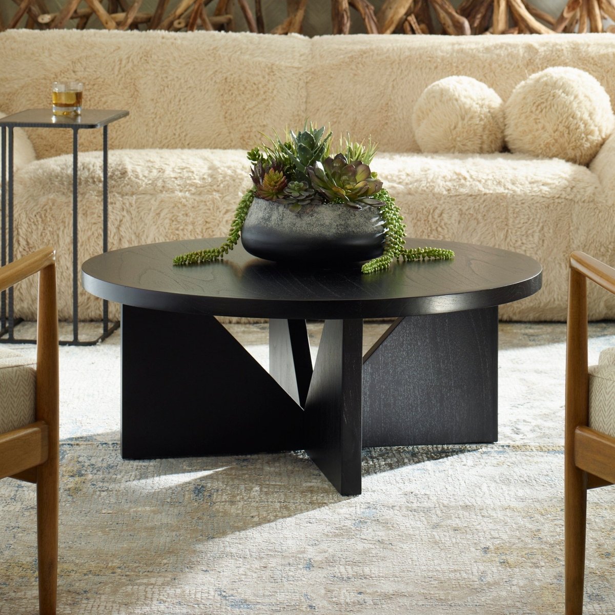 Nadette Espresso Coffee Table - Uttermost - Coffee Tables by Modest Hut