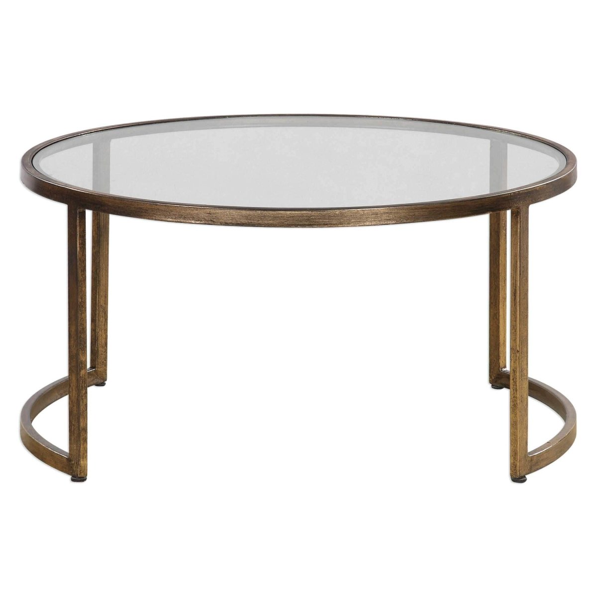 Rhei Nesting Glass Coffee Table - Uttermost - Coffee Tables by Modest Hut