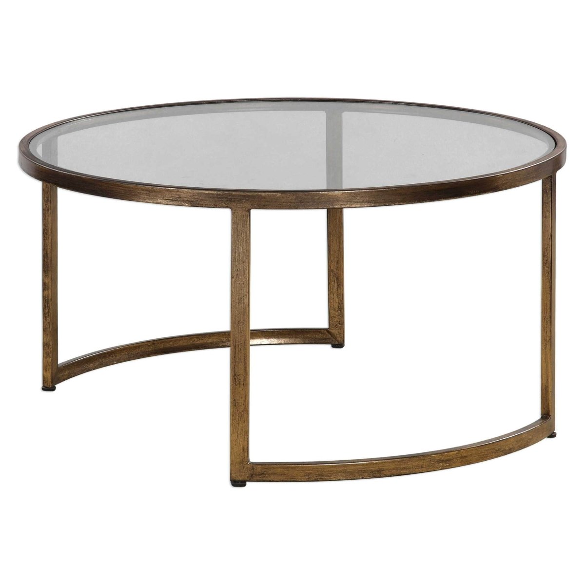 Rhei Nesting Glass Coffee Table - Uttermost - Coffee Tables by Modest Hut