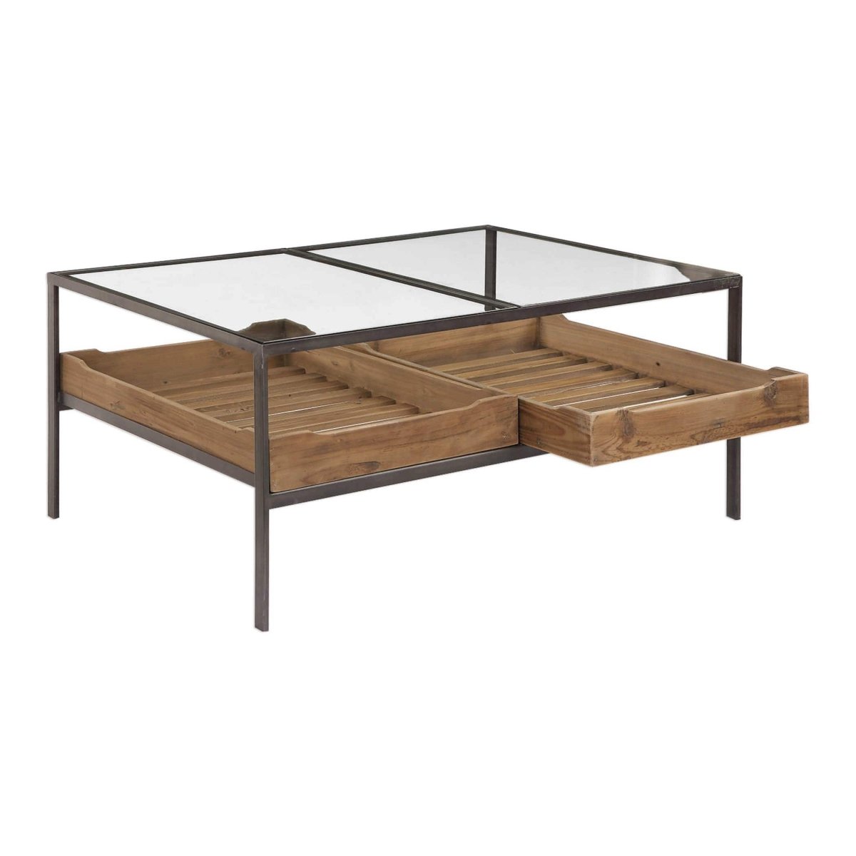 Silas Wood Coffee Table - Uttermost - Coffee Tables by Modest Hut