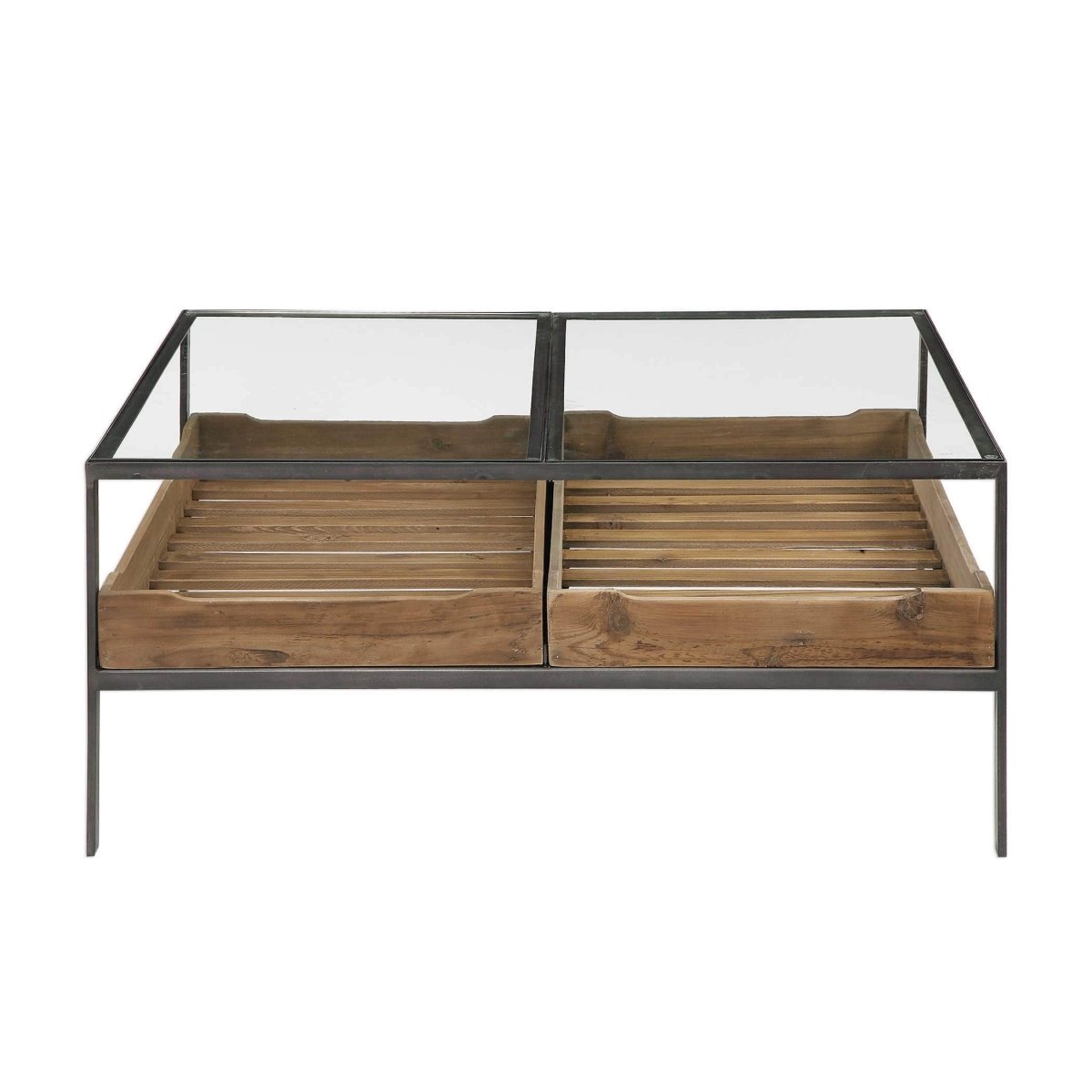 Silas Wood Coffee Table - Uttermost - Coffee Tables by Modest Hut