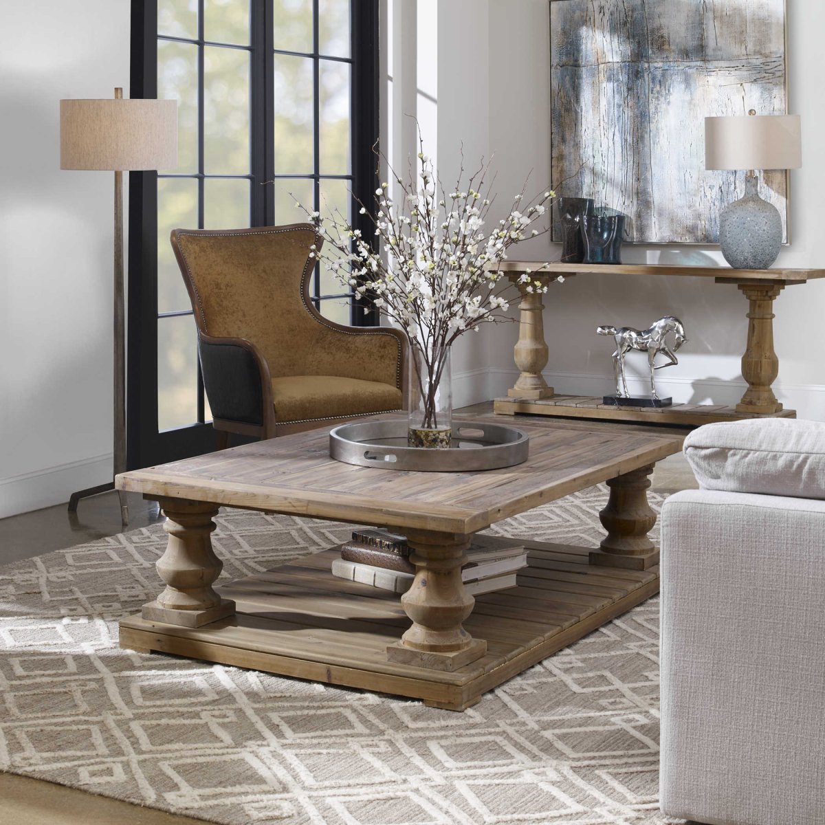 Stratford Rustic Coffee Table - Uttermost - Coffee Tables by Modest Hut