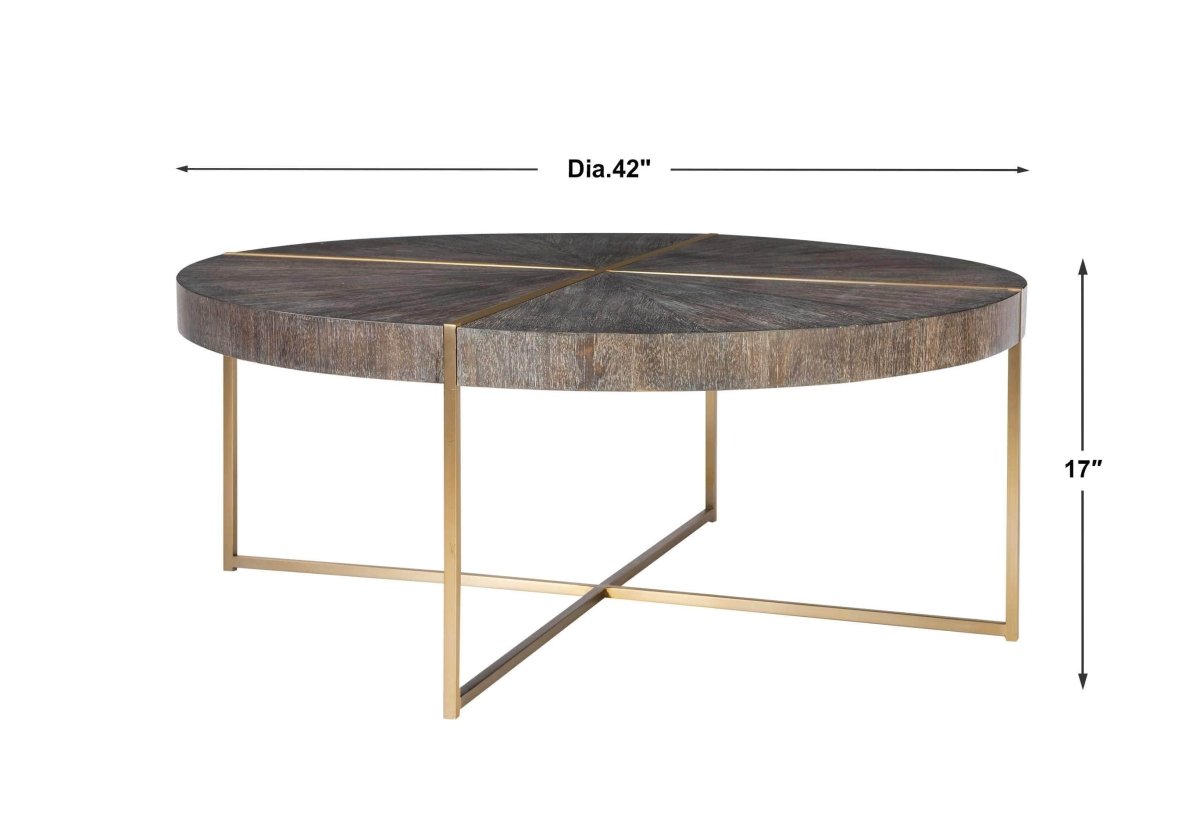 Taja Walnut Coffee Table - Uttermost - Coffee Tables by Modest Hut