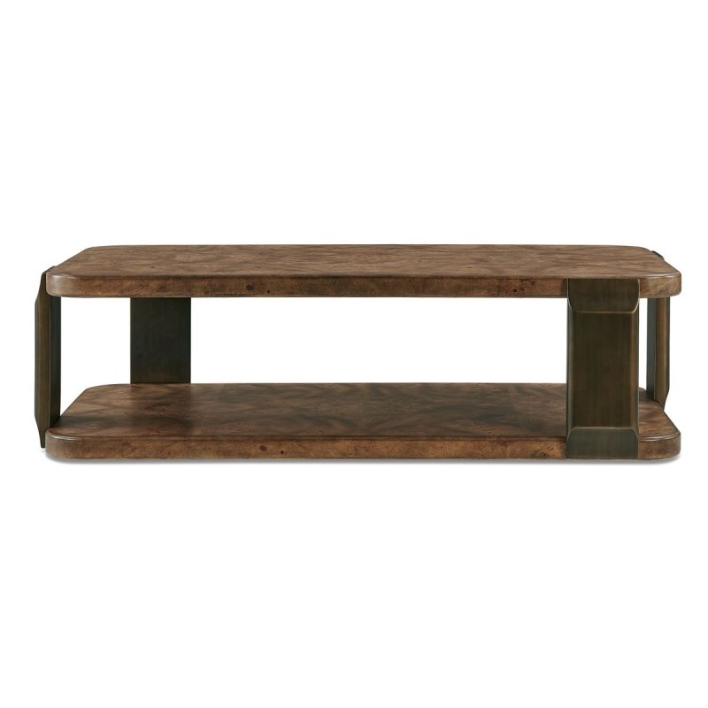 Vance Mappa Burl Tiered Coffee Table by Uttermost on a white background