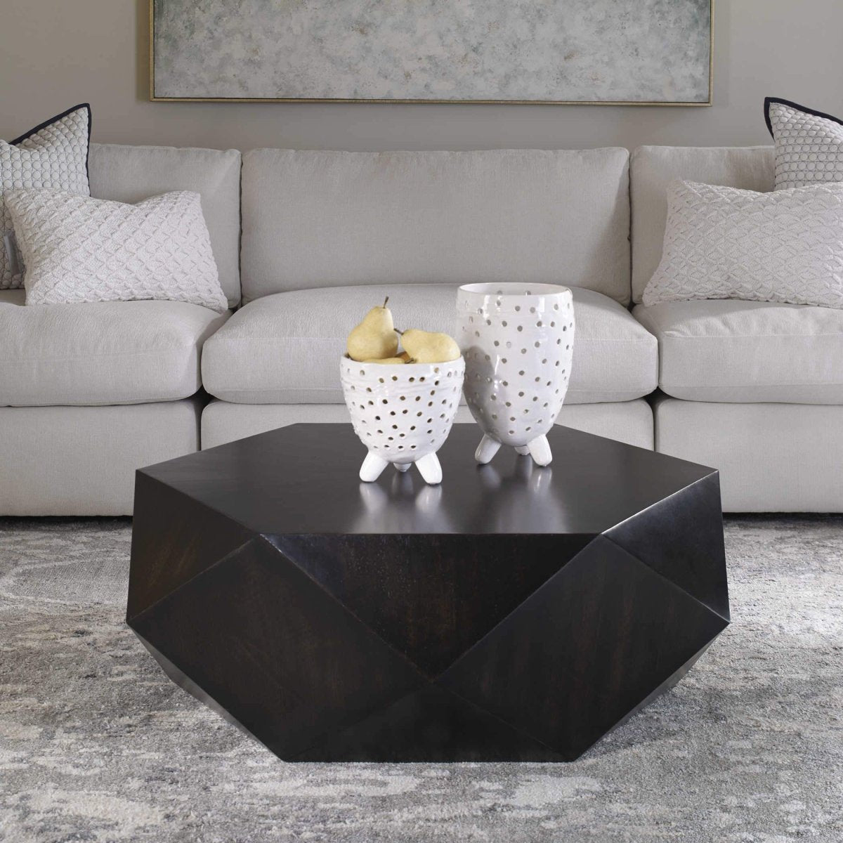 Voker Coffee Table (Dark) - Uttermost - Coffee Tables by Modest Hut