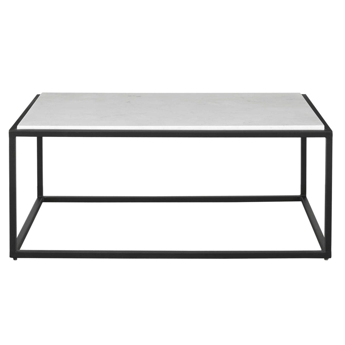 Vola Modern White Marble Coffee Table - Uttermost - Coffee Tables by Modest Hut