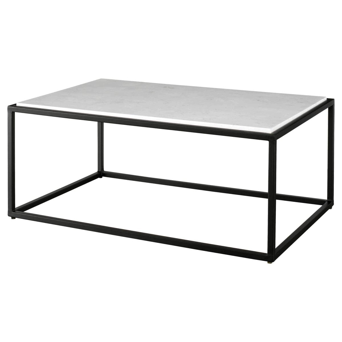 Vola Modern White Marble Coffee Table - Uttermost - Coffee Tables by Modest Hut