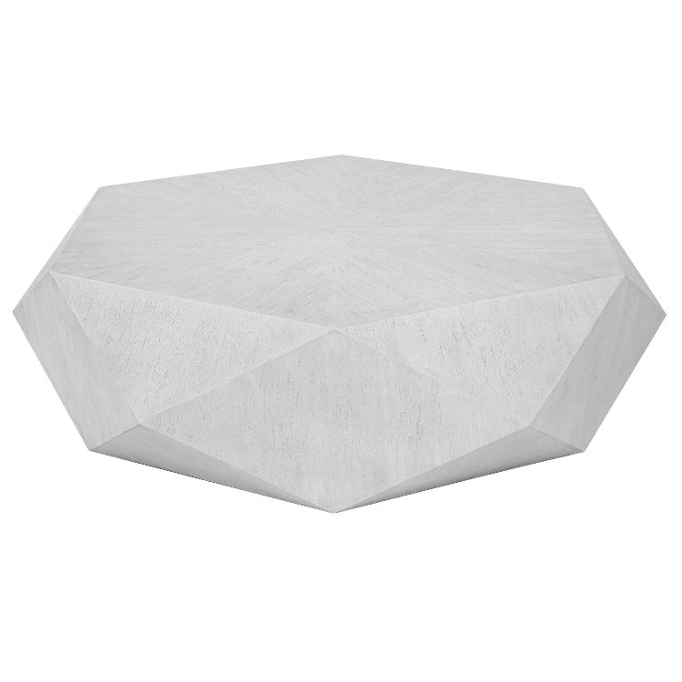 Volker White Geometric Table - Uttermost - Coffee Tables by Modest Hut