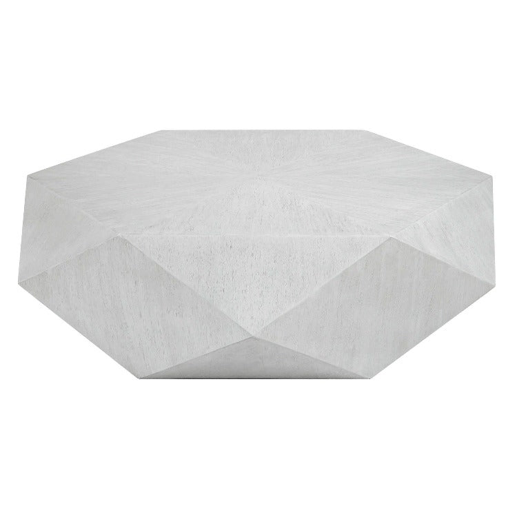 Volker White Geometric Table - Uttermost - Coffee Tables by Modest Hut